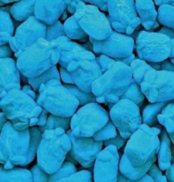Gesüßte blaue geschlagene Himbeeren 100g