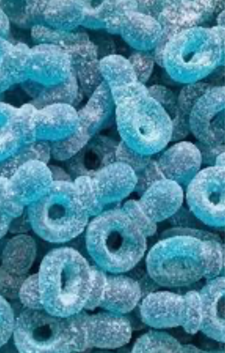 Tétines bleues FRAMBOISE 100g