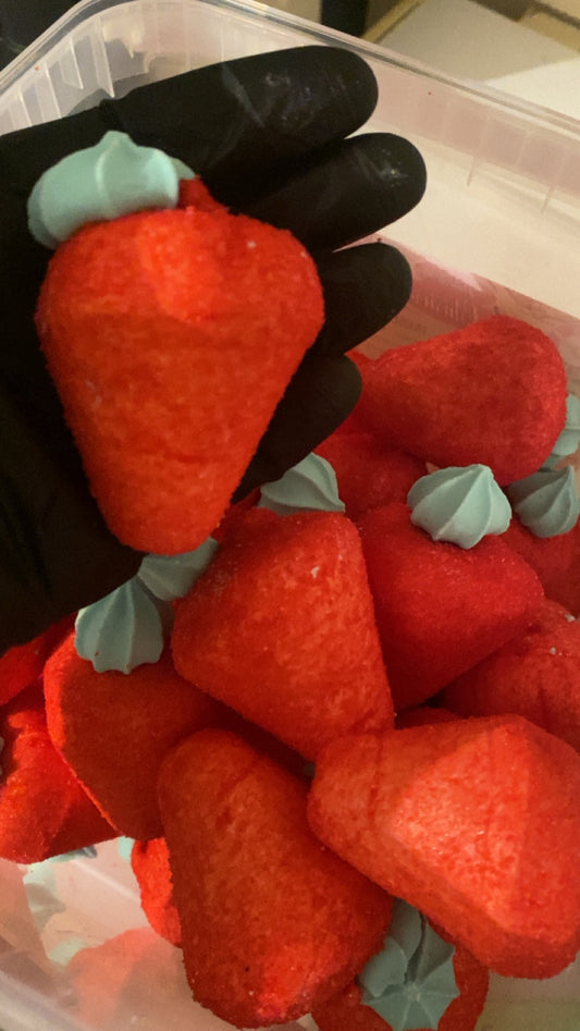 Fraises en marshmallow